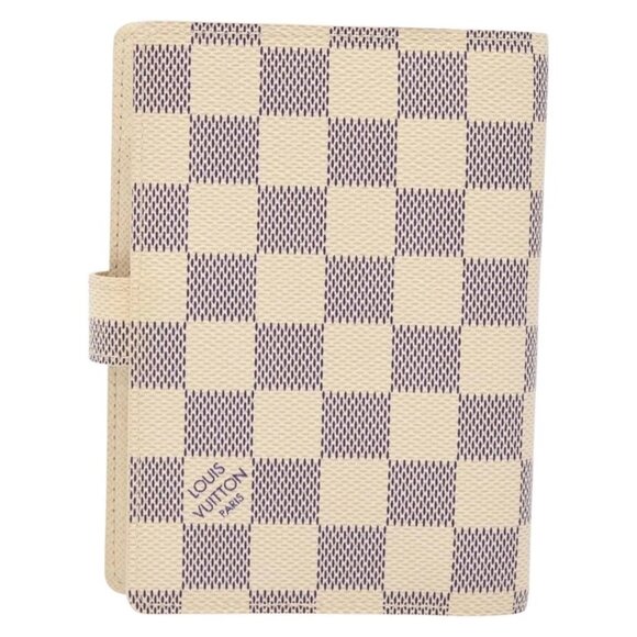 LOUIS VUITTON Damier Azur Agenda PM Day Planner Cover R20706 LV Auth 141555 - Picture 2 of 16